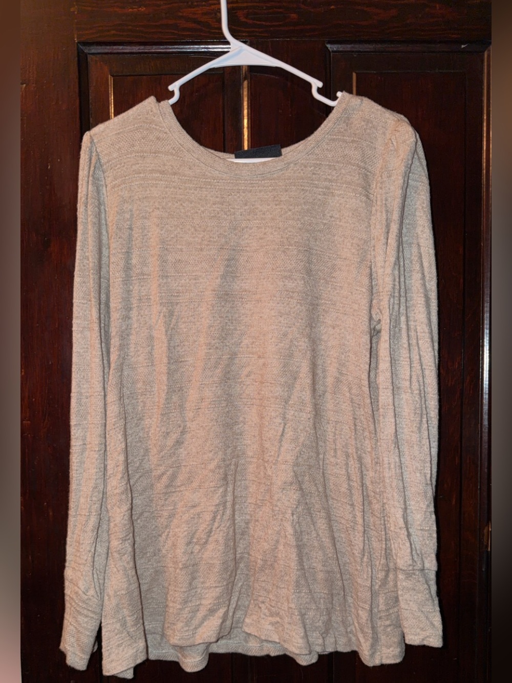 Lane Bryant Light Beige Crew Neck Knit Sweater